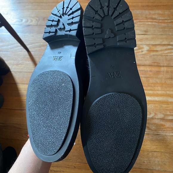 Zara leather combat boots - Picture 3 of 6